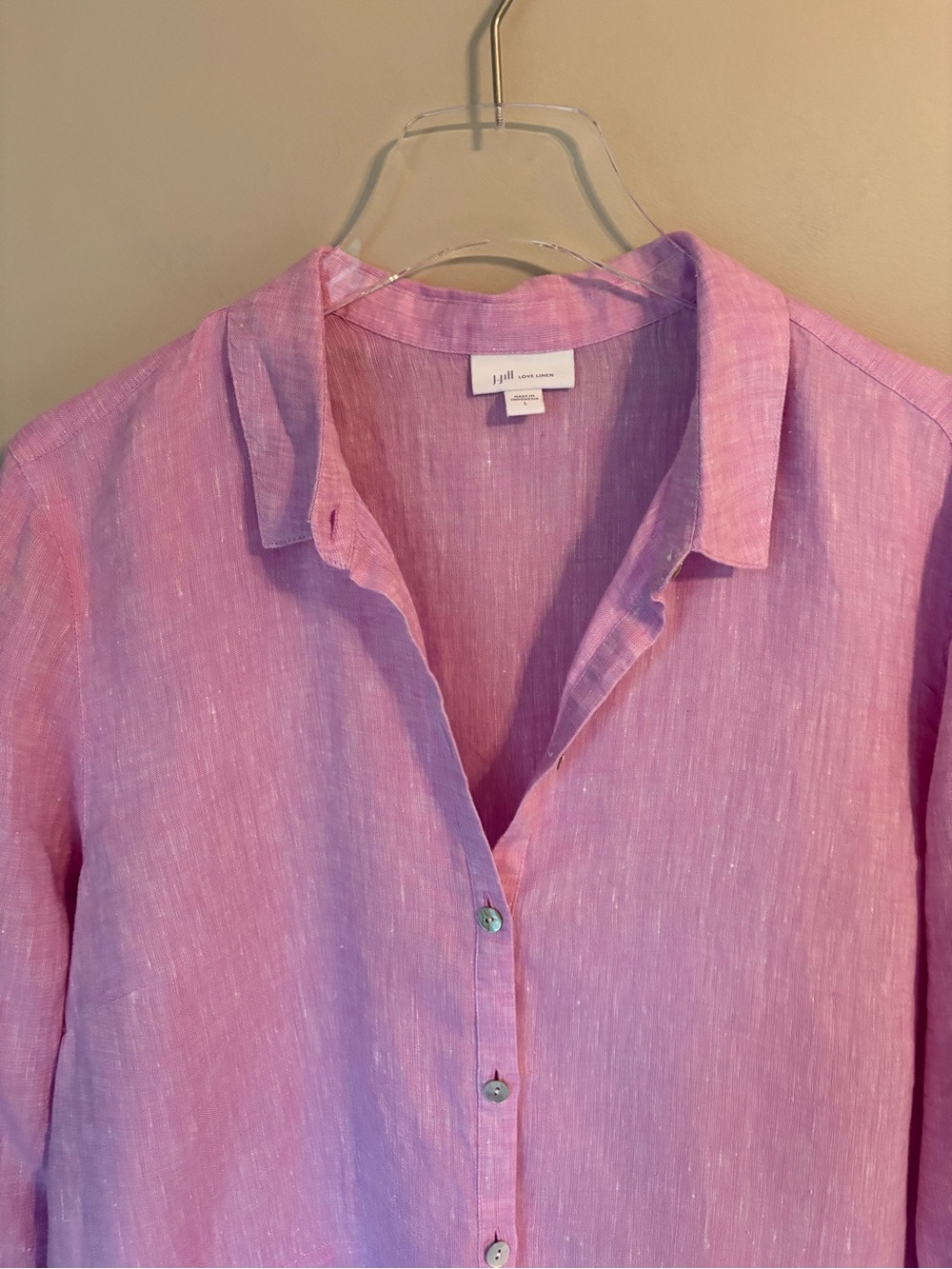 J. Jill Linen Tunic Shirt | Women's Sz L - Picture 6 of 12